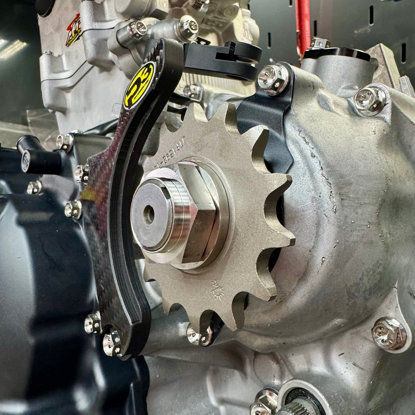 Yamaha YFZ450R Titanium Countershaft Sprocket Nut and Washer Kit