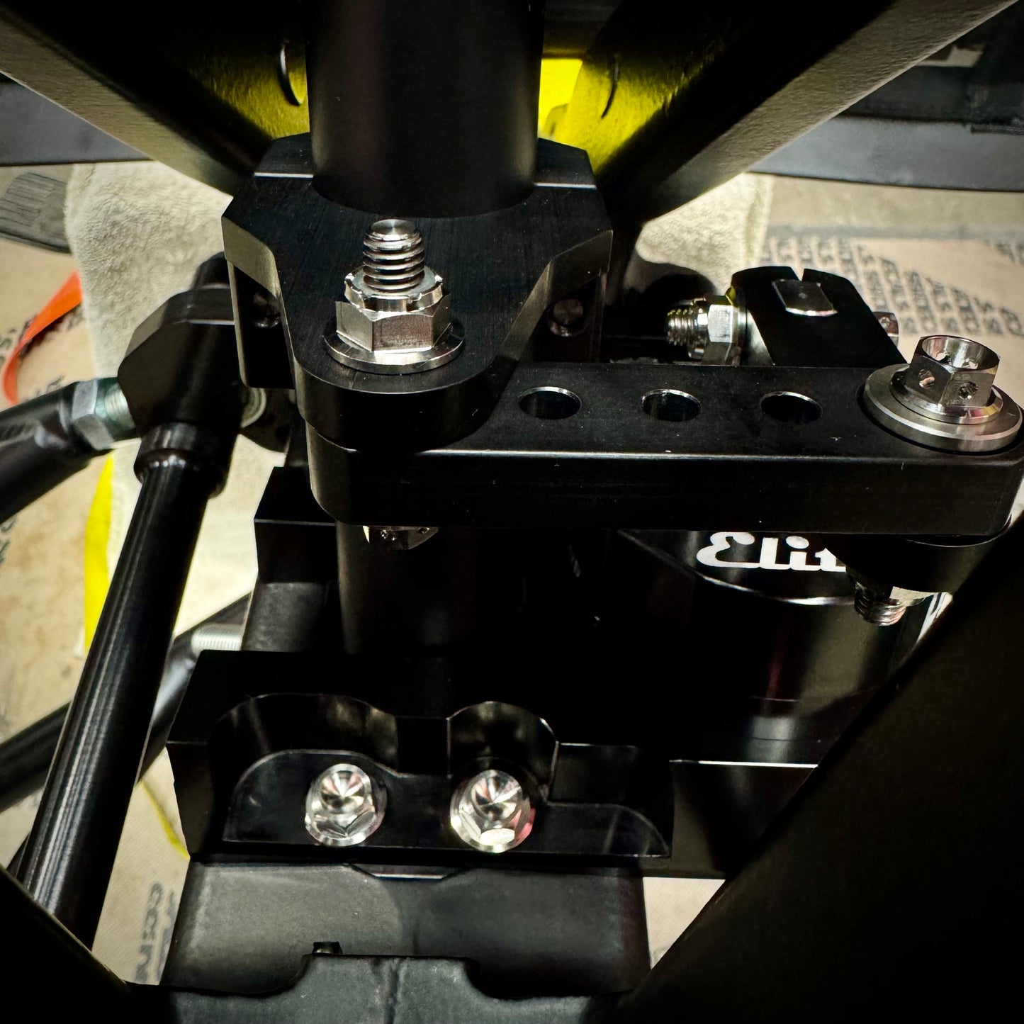 TITANIUM PRECISION RACING STEERING DAMPER HARDWARE KIT