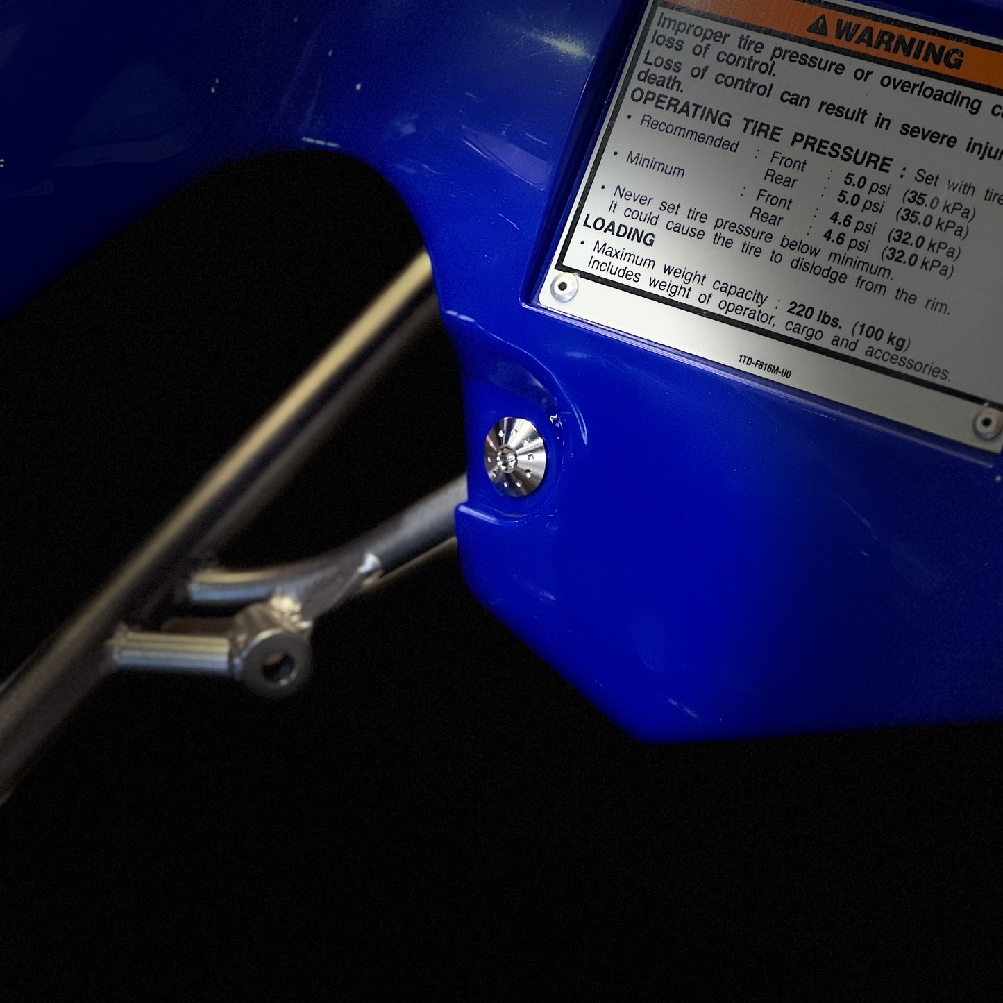 Titanium Dome Head Fender Bolt Kit (M6 X 1.00 X 20MM)