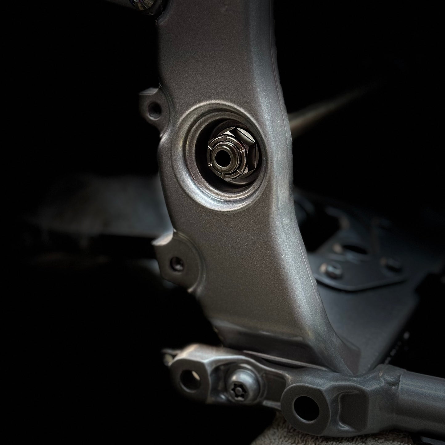 Yamaha YFZ450R Titanium Pivot Bolt Nut