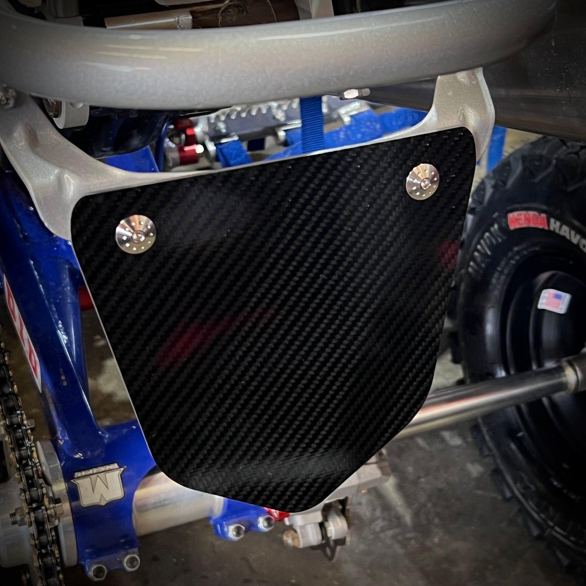 ATV Carbon Fiber Rear Number Plate – B Squared Technologies