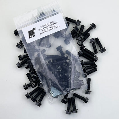 Titanium DWT Beadlock Ring Bolt Kit (Two Wheels/24 pc)