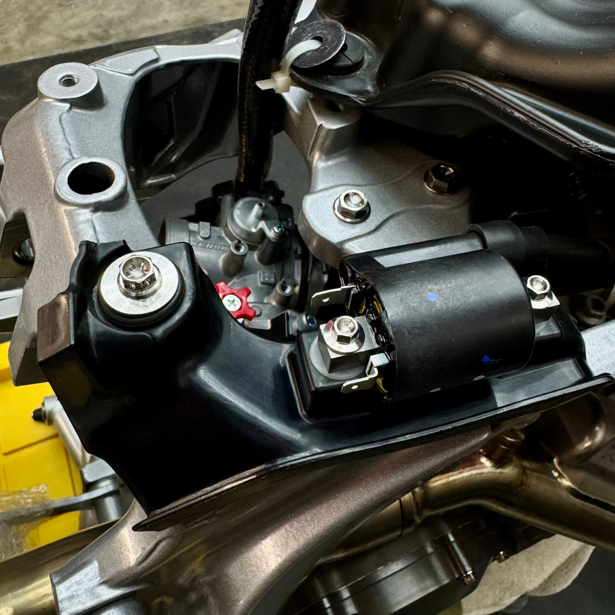 Yamaha YFZ450R Titanium Ignition Coil Mount Collars