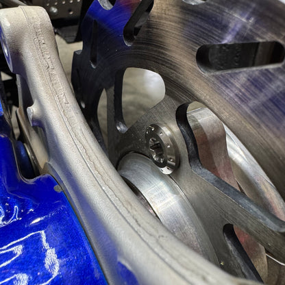HONDA TRX450R TITANIUM REAR ROTOR BOLT MOUNTING KIT