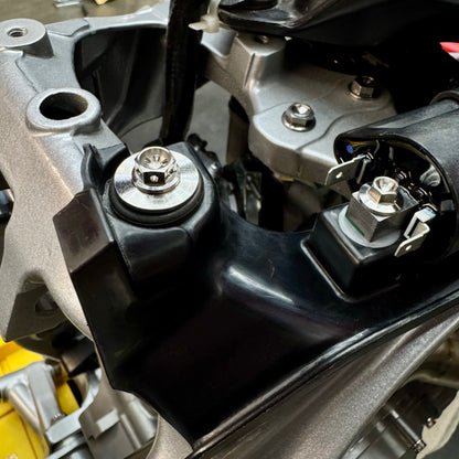 Yamaha YFZ450R Titanium Ignition Coil Mount Collars