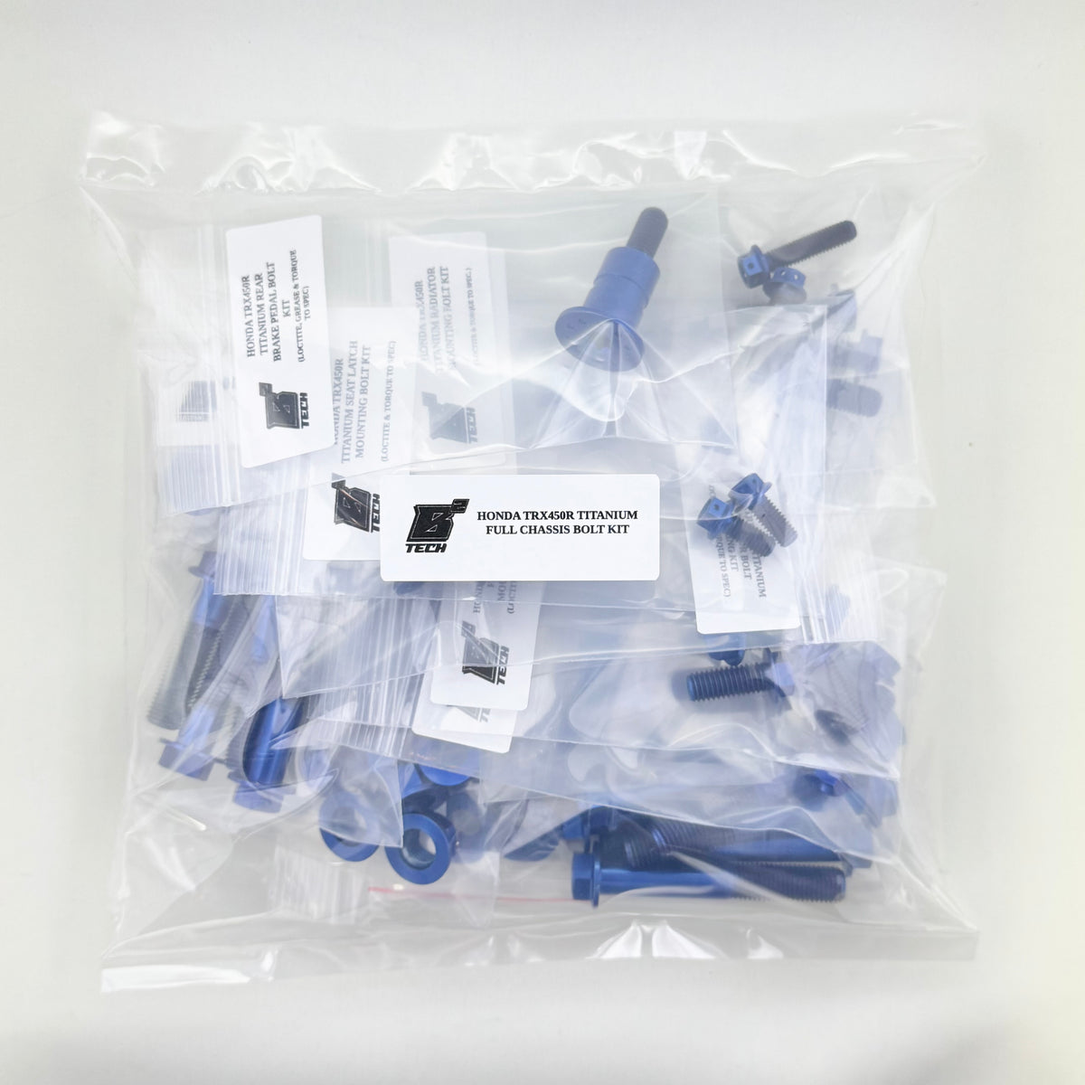 2004-2014 Honda TRX450R TITANIUM FULL CHASSIS BOLT KIT