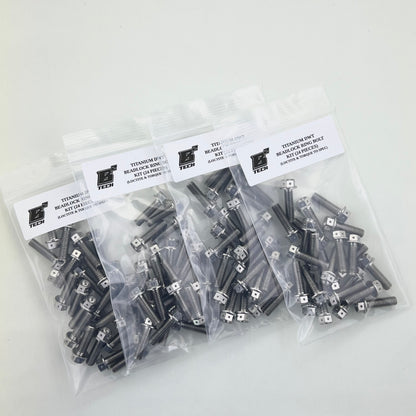 Titanium DWT Beadlock Ring Bolt Kit (Two Wheels/24 pc)