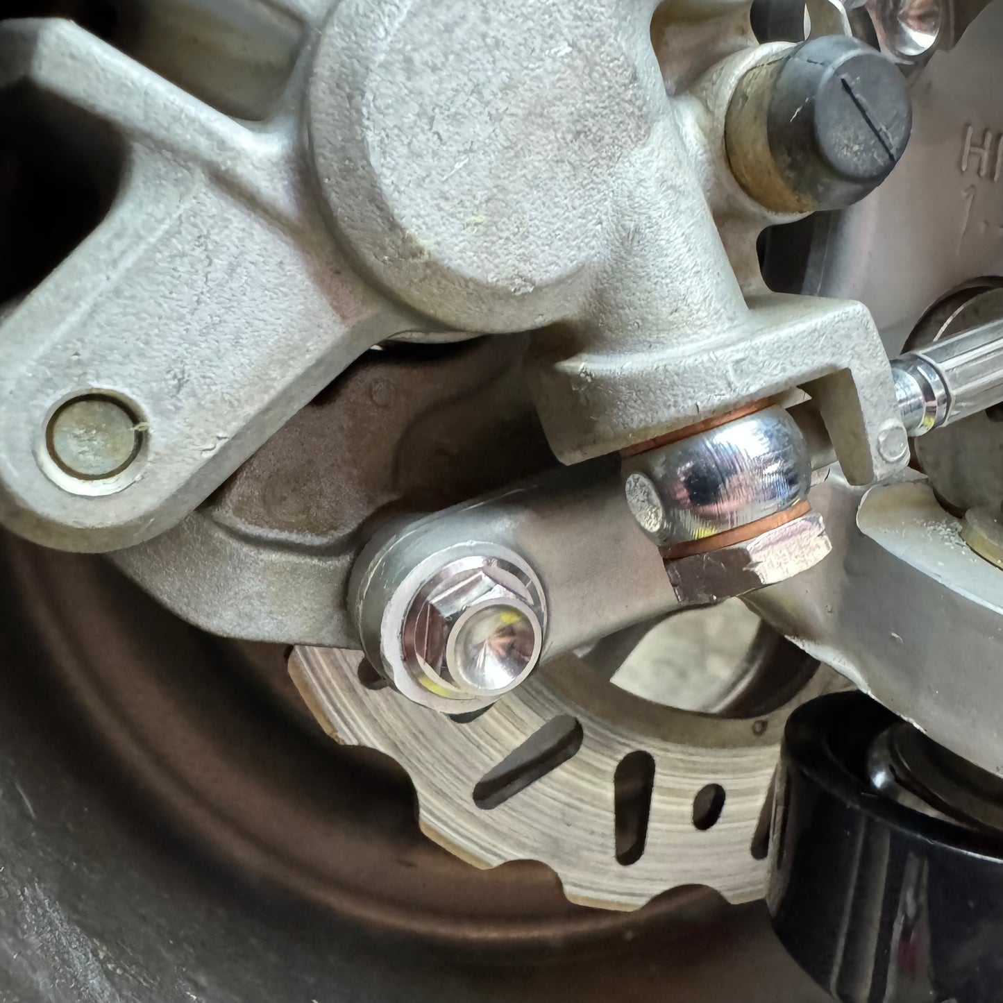 Honda TRX450R Titanium Front Brake Caliper Bolt Kit