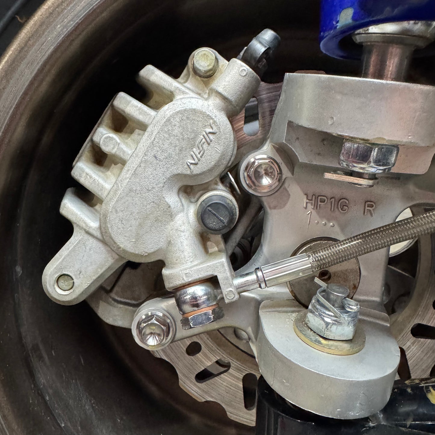Honda TRX450R Titanium Front Brake Caliper Bolt Kit