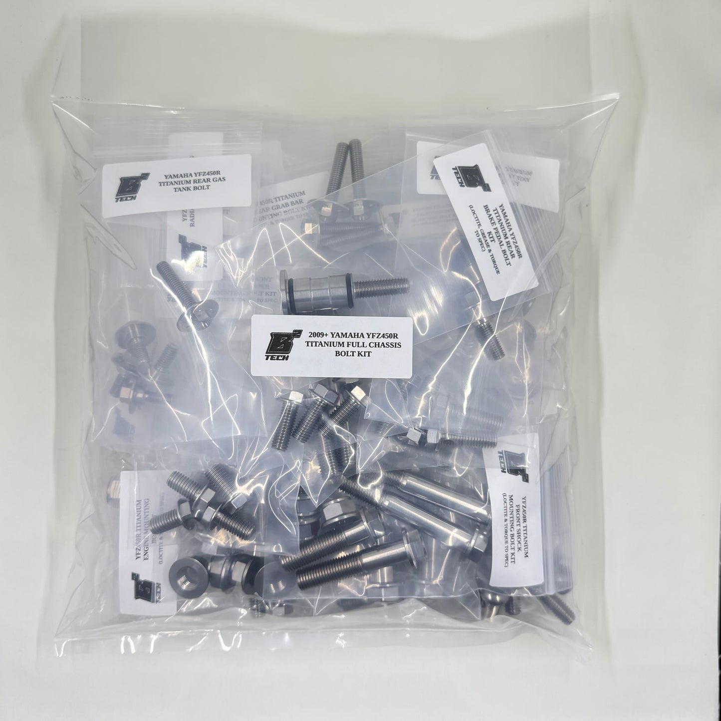 2009+ YAMAHA YFZ450R TITANIUM FULL CHASSIS BOLT KIT
