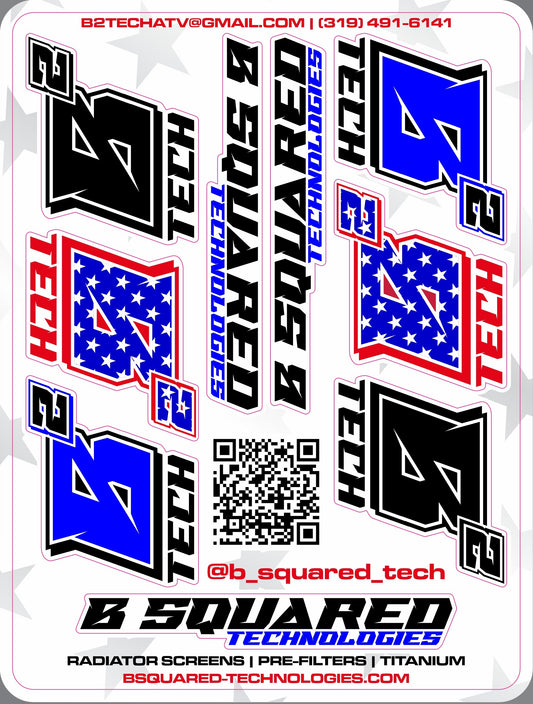 B Squared Sticker Sheet