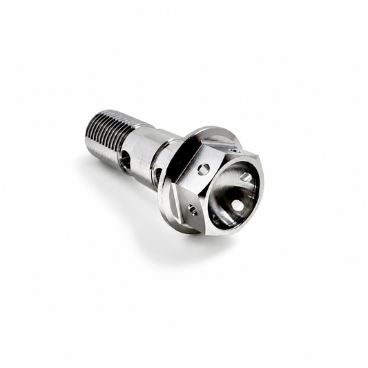 Titanium Double Banjo Bolt (M10 X 1.00 X 28MM)