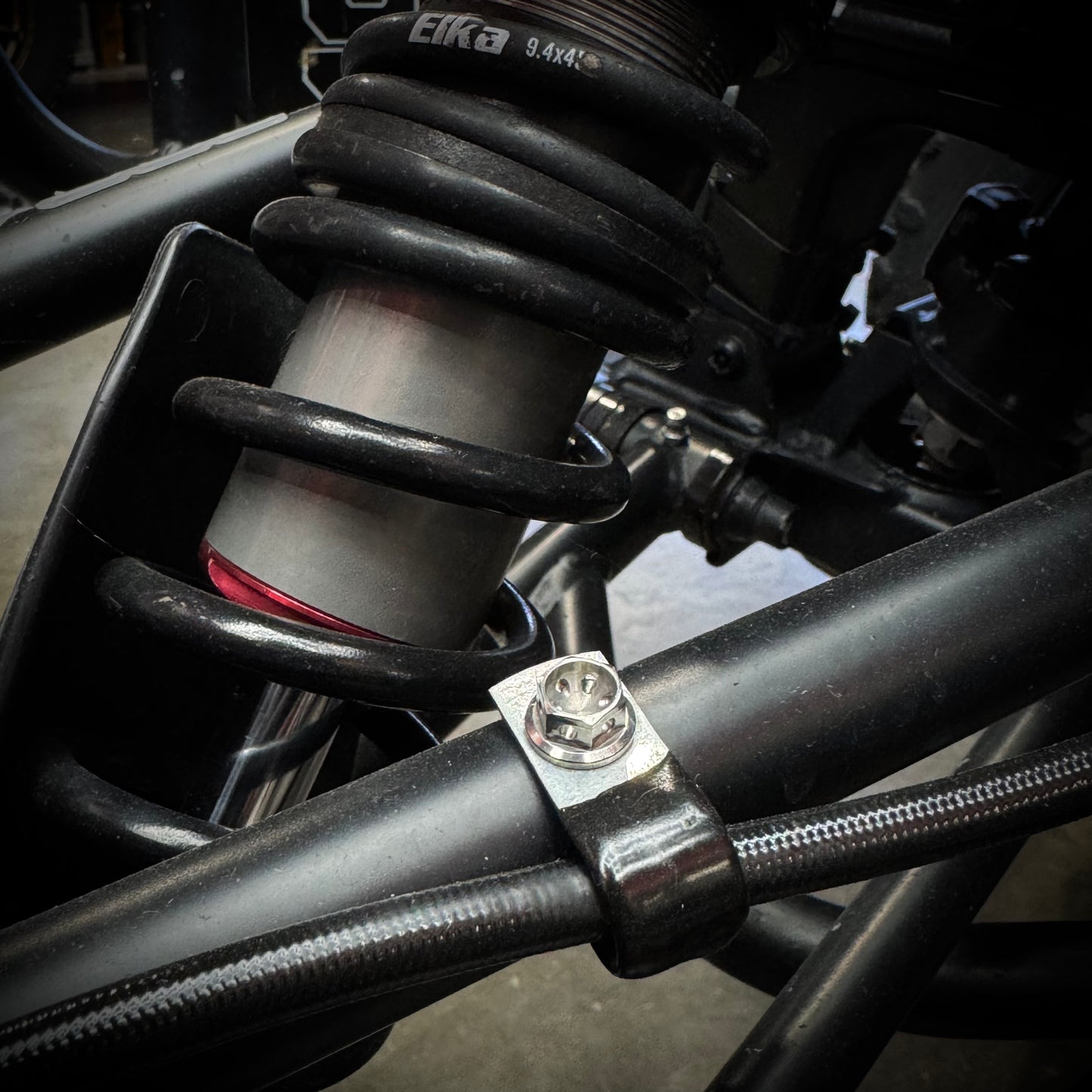 Brake Line Clamp- Titanium Bolt Kit