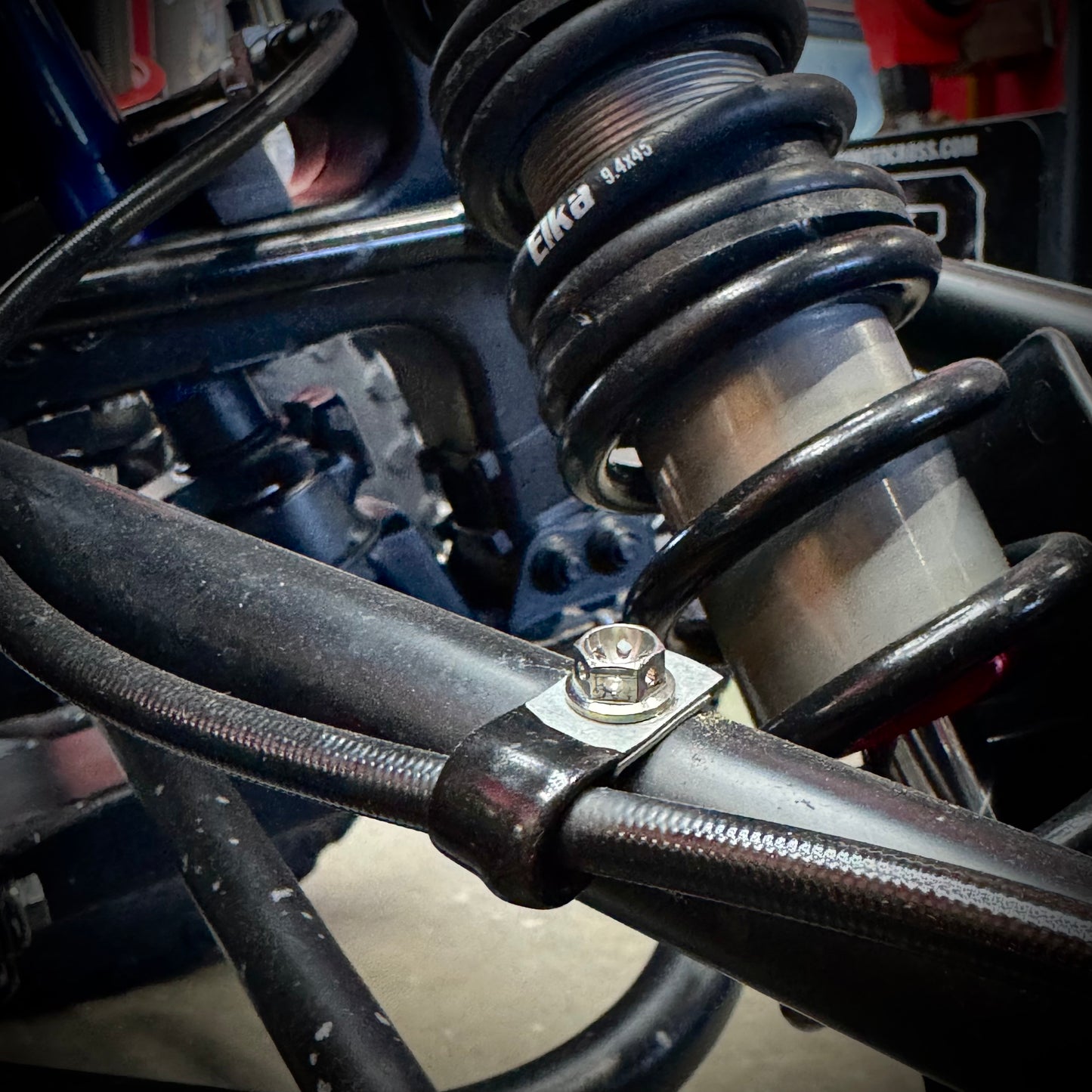 Brake Line Clamp- Titanium Bolt Kit