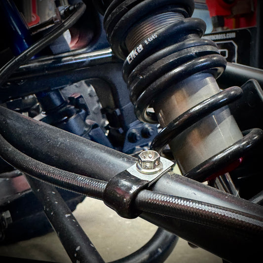 Brake Line Clamp- Titanium Bolt Kit